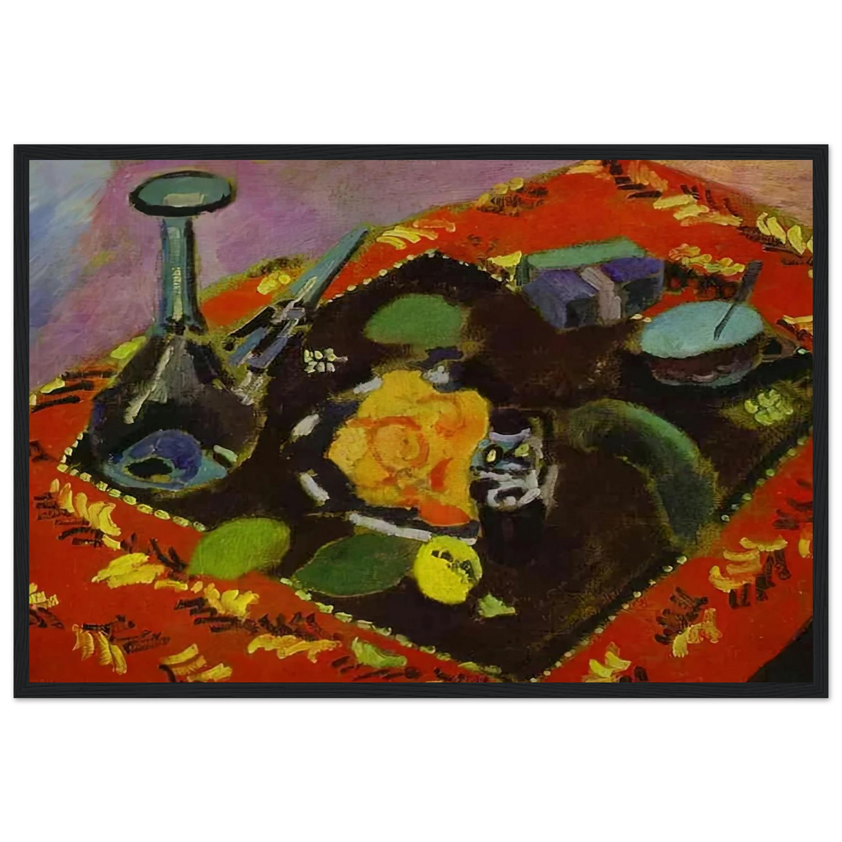 DISHES AND FRUIT 1906 Framed Poster | Henri Matisse Framed Prints Wall Art | Henri Matisse Print