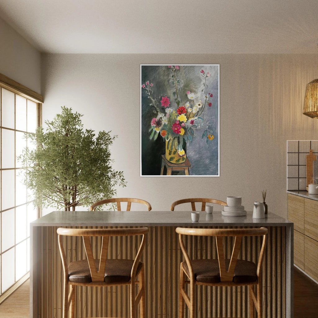 BOUQUET OF MIXED FLOWERS 1917 Framed Poster | Henri Matisse Framed Prints Wall Art | Henri Matisse Print