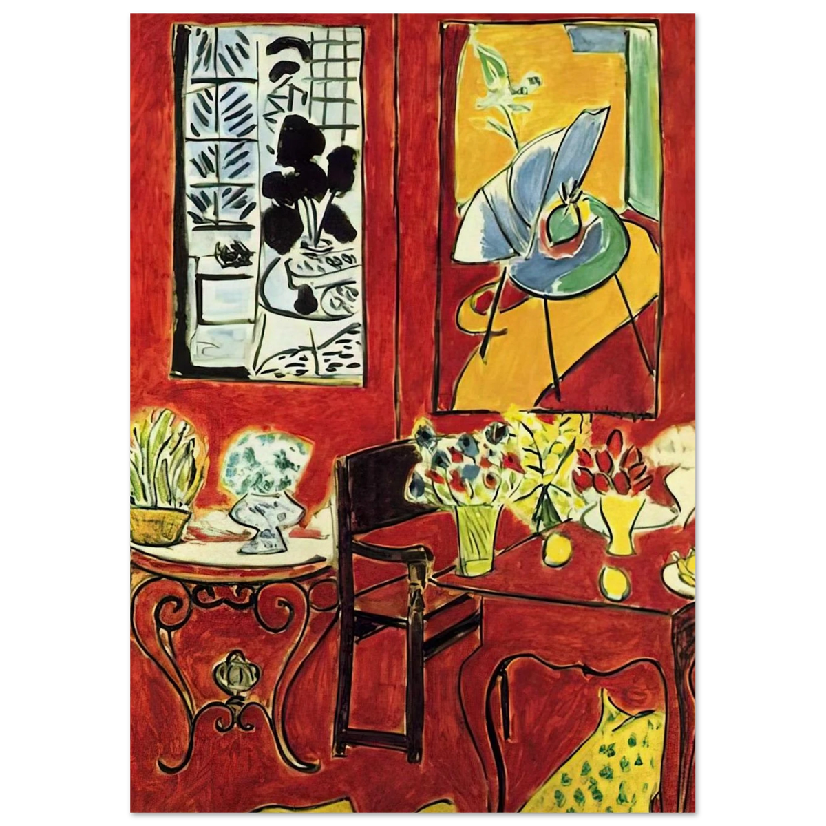 LARGE RED INTERIOR 1948 Poster | Henri Matisse Poster | Henri Matisse Print
