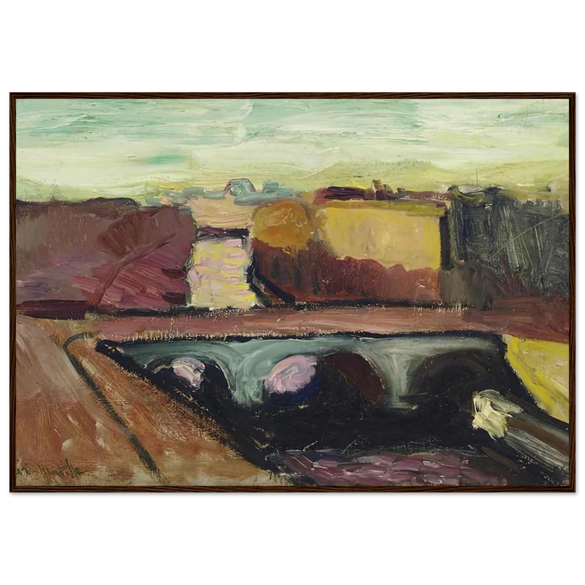 VUE DE LA SEINE LE PONT SAINT MICHEL 1904 Framed Poster | Henri Matisse Framed Prints Wall Art | Henri Matisse Print