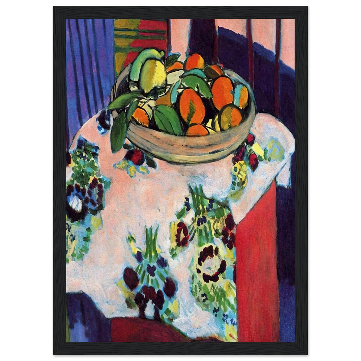 BASKET WITH ORANGES 1913 Framed Poster | Henri Matisse Framed Prints Wall Art | Henri Matisse Print