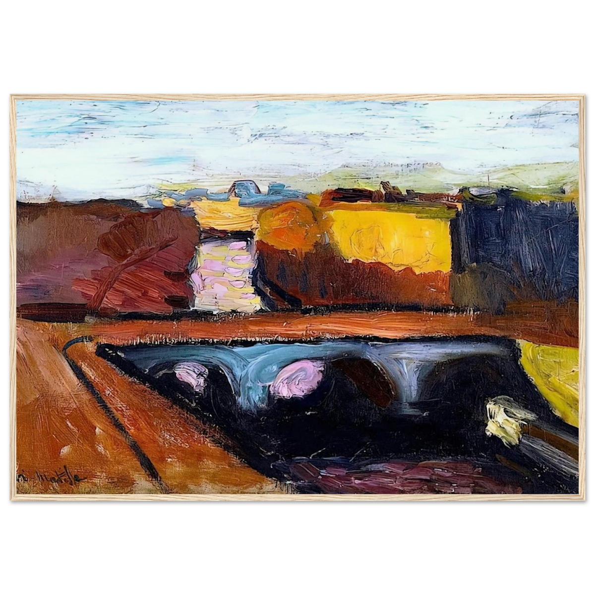 VIEW OF THE SEINE THE PONT SAINT MICHEL 1904 Framed Poster | Henri Matisse Framed Prints Wall Art | Henri Matisse Print