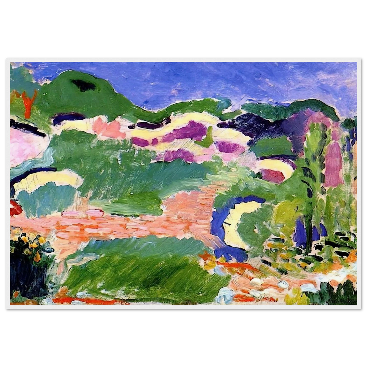 LES GENETS 1905 Framed Poster | Henri Matisse Framed Prints Wall Art | Henri Matisse Print