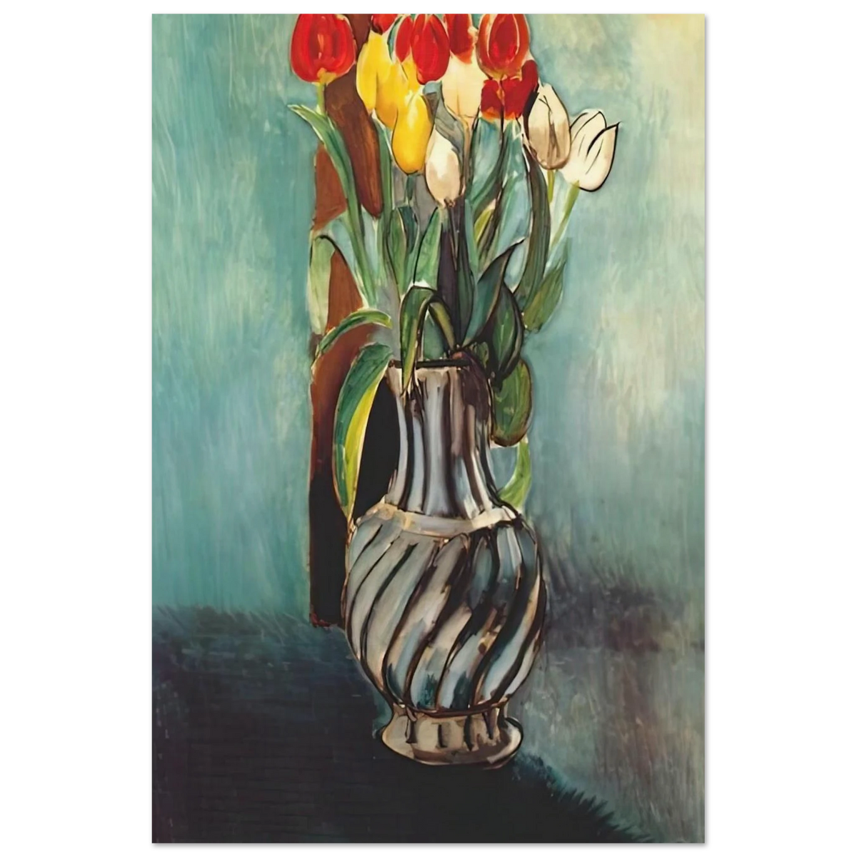 ME MYSELF STENDHAL VASE OF TULIPS 1914 Poster | Henri Matisse Poster | Henri Matisse Print