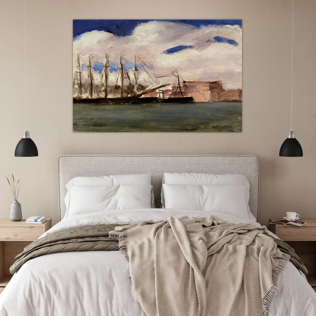 WHITE CLOUDS THE OLD PORT OF MARSEILLE 1918 Poster | Henri Matisse Poster | Henri Matisse Print