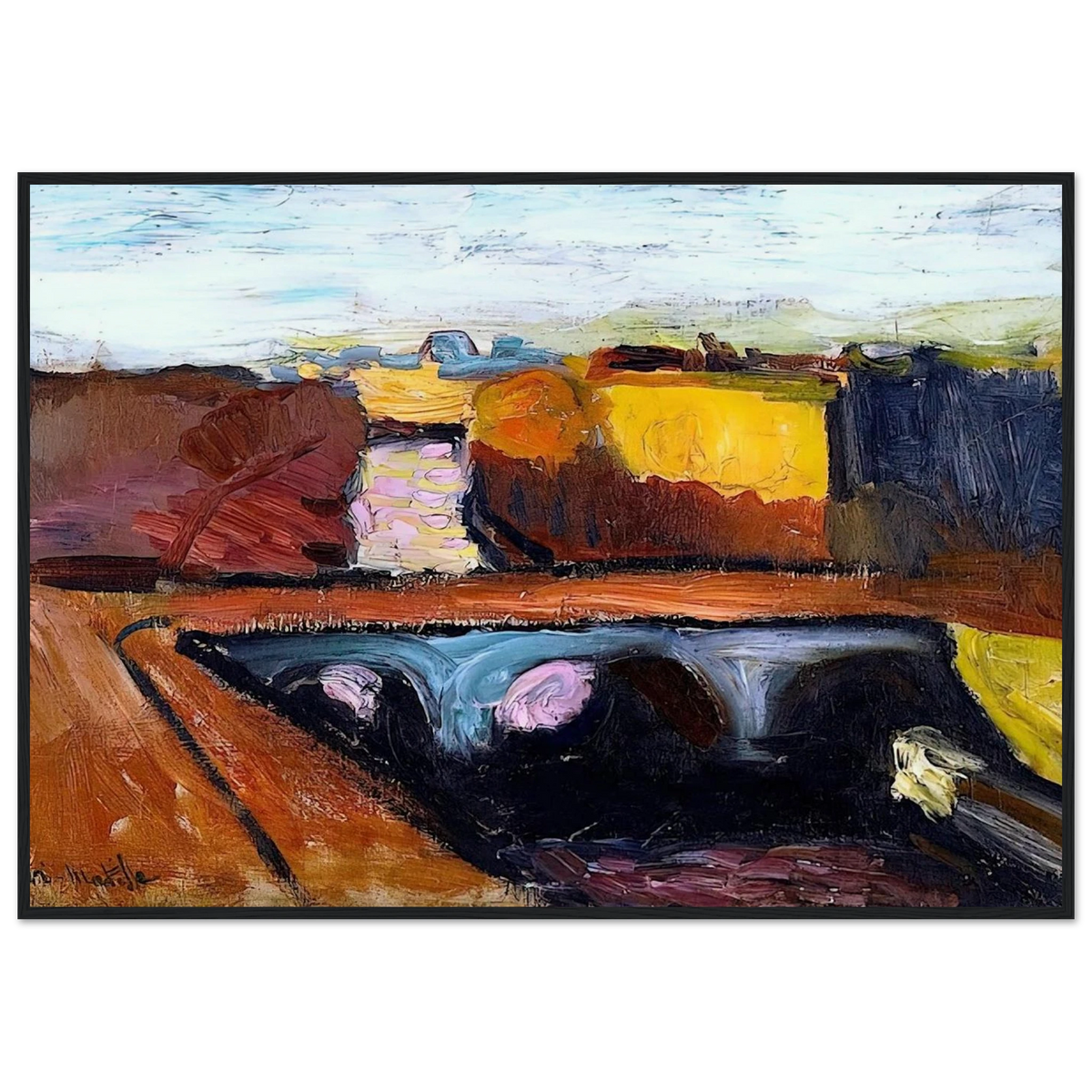 VIEW OF THE SEINE THE PONT SAINT MICHEL 1904 Framed Poster | Henri Matisse Framed Prints Wall Art | Henri Matisse Print