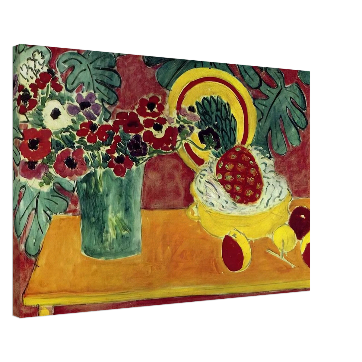 PINEAPPLE AND ANEMONES 1940 Canvas | Henri Matisse Canvas | Henri Matisse Print
