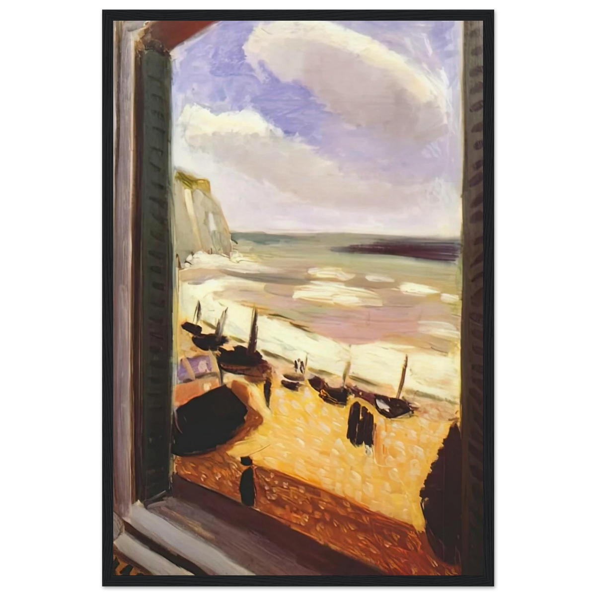 OPEN WINDOW AT ETRETAT 1921 Framed Poster | Henri Matisse Framed Prints Wall Art | Henri Matisse Print