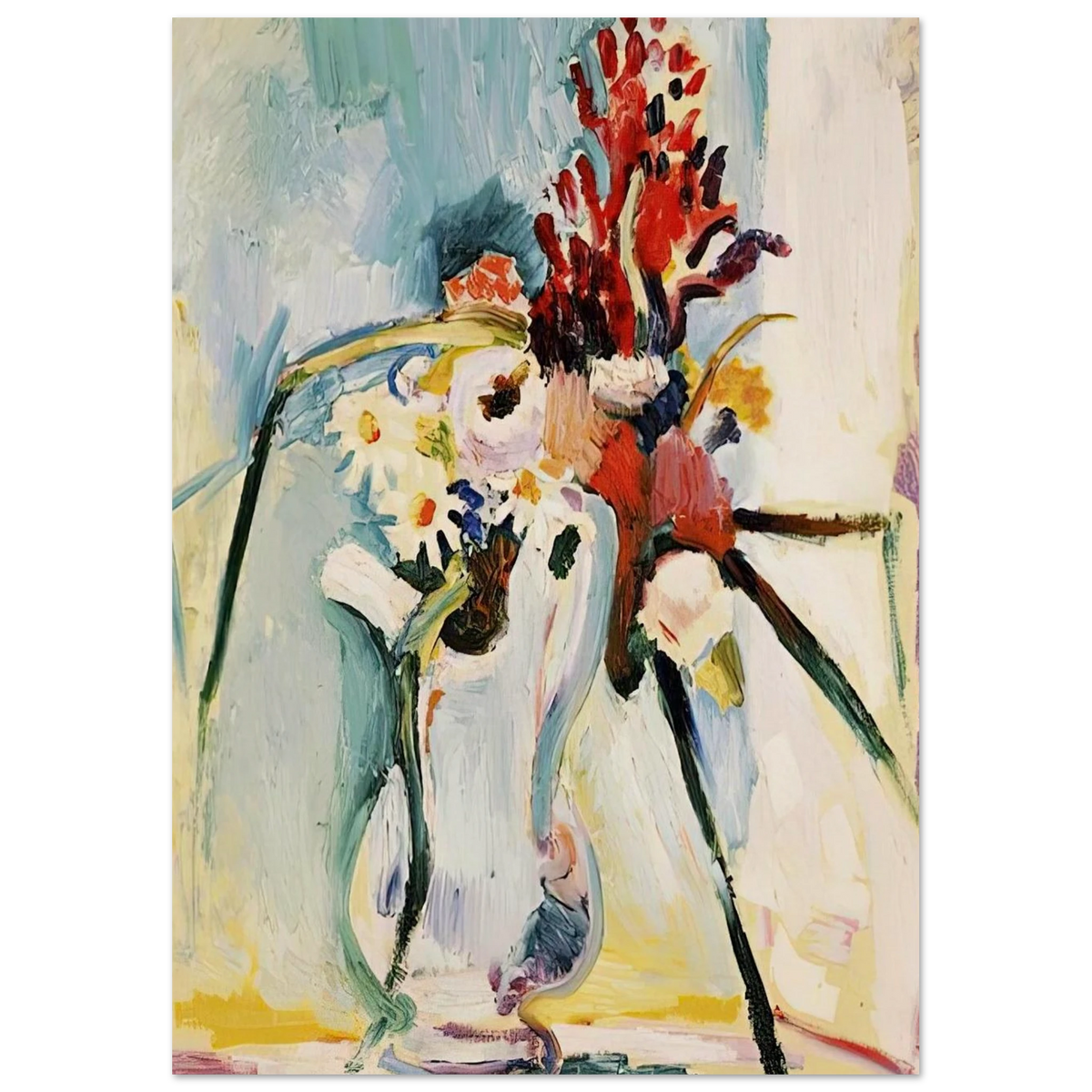FLOWERS IN A PITCHER 1908 Poster | Henri Matisse Poster | Henri Matisse Print