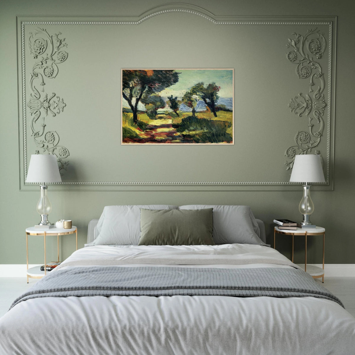 OLIVE TREES 1898 Framed Poster | Henri Matisse Framed Prints Wall Art | Henri Matisse Print