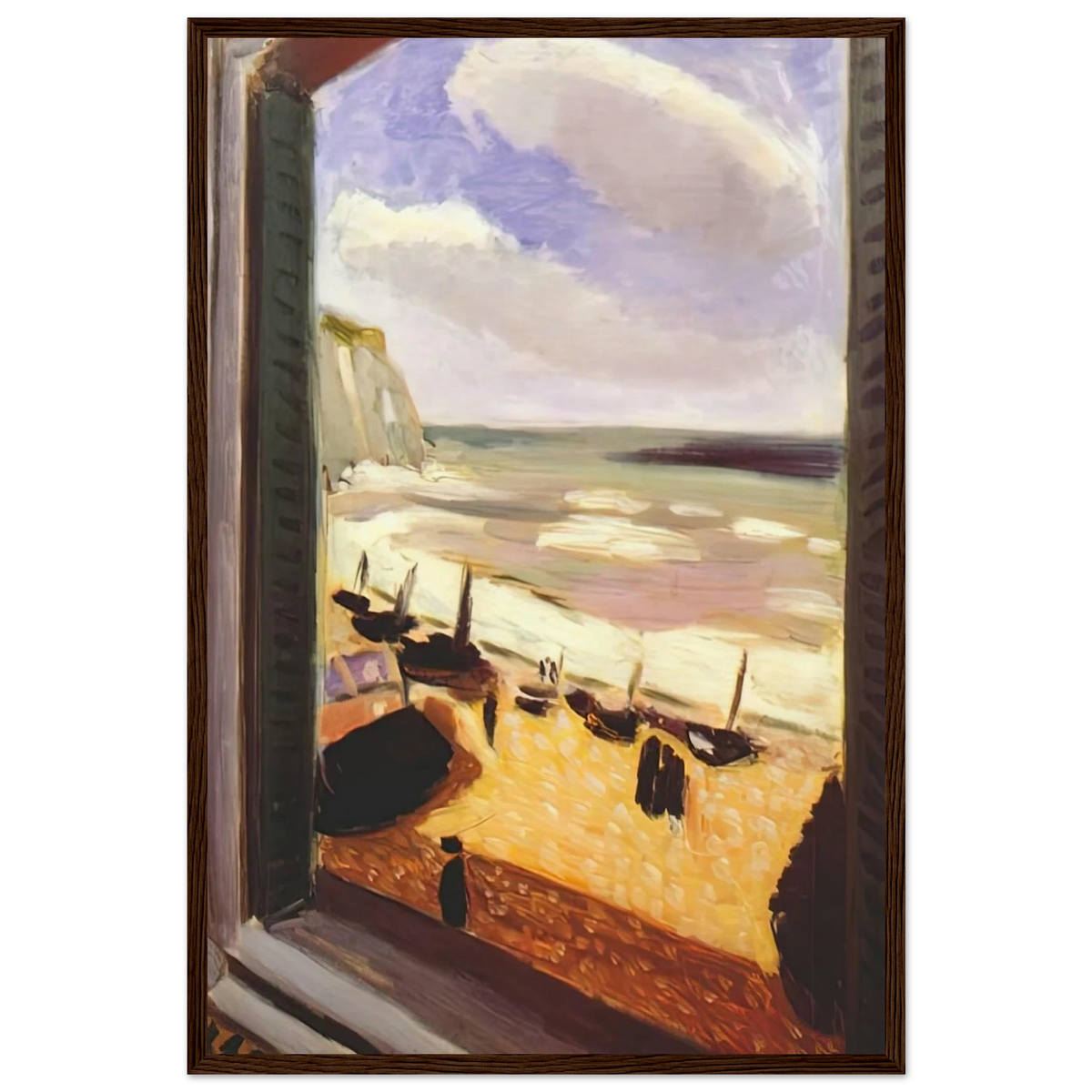 OPEN WINDOW AT ETRETAT 1921 Framed Poster | Henri Matisse Framed Prints Wall Art | Henri Matisse Print