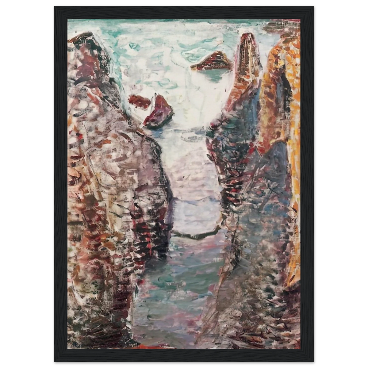 CIFFS BELLE ILE 1897 Framed Poster | Henri Matisse Framed Prints Wall Art | Henri Matisse Print