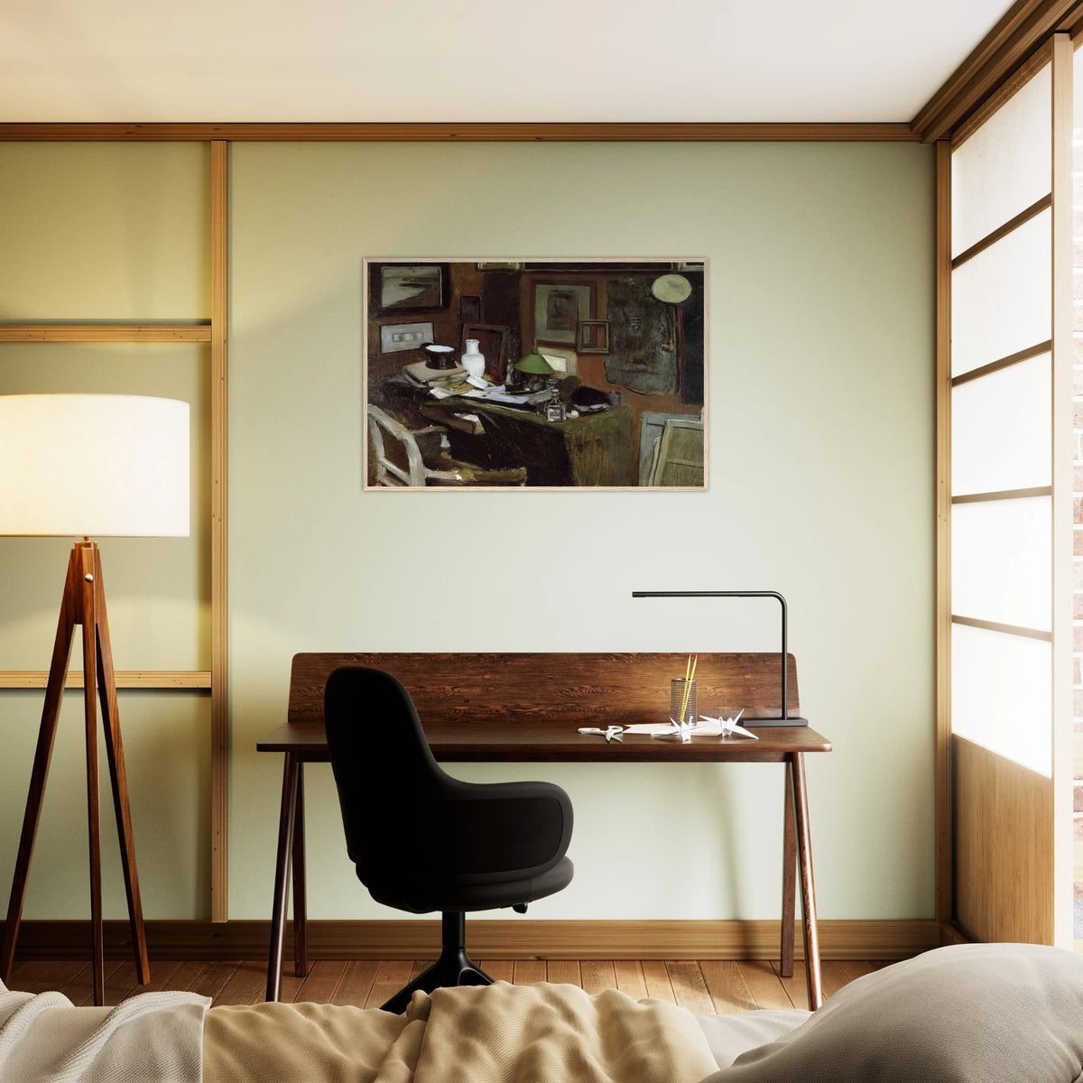 INTERIOR WITH A TOP HAT 1896 Framed Poster | Henri Matisse Framed Prints Wall Art | Henri Matisse Print