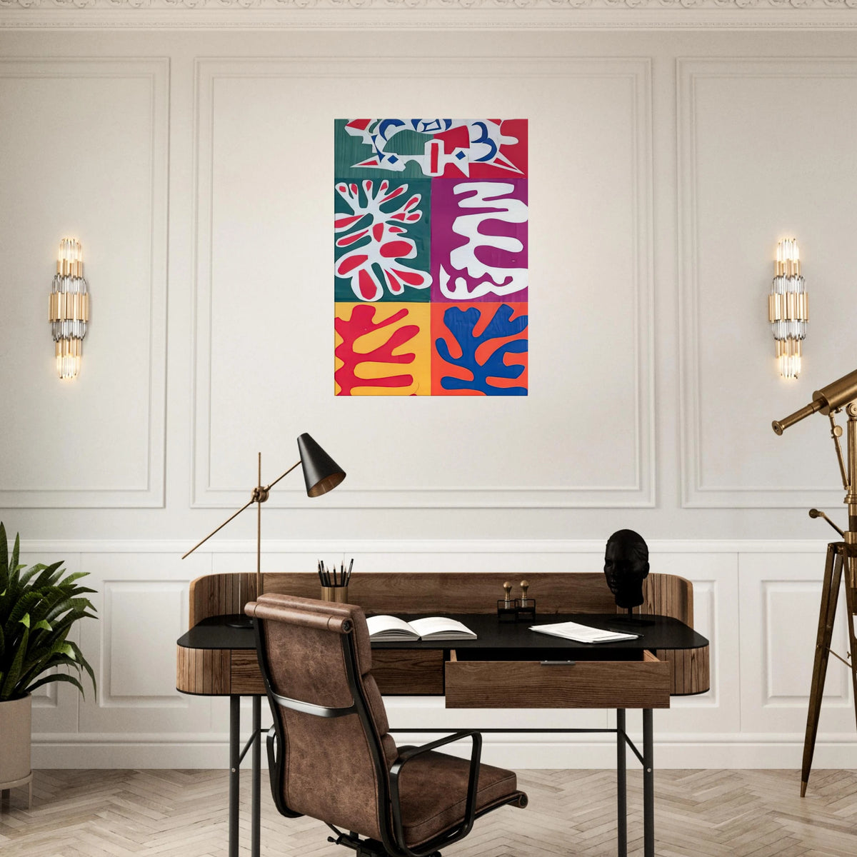 PANEL WITH MASK 1947 Canvas | Henri Matisse Canvas | Henri Matisse Print