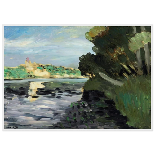 BORDS DE LA SEINE A VETHEUIL 1920 Framed Poster | Henri Matisse Framed Prints Wall Art | Henri Matisse Print