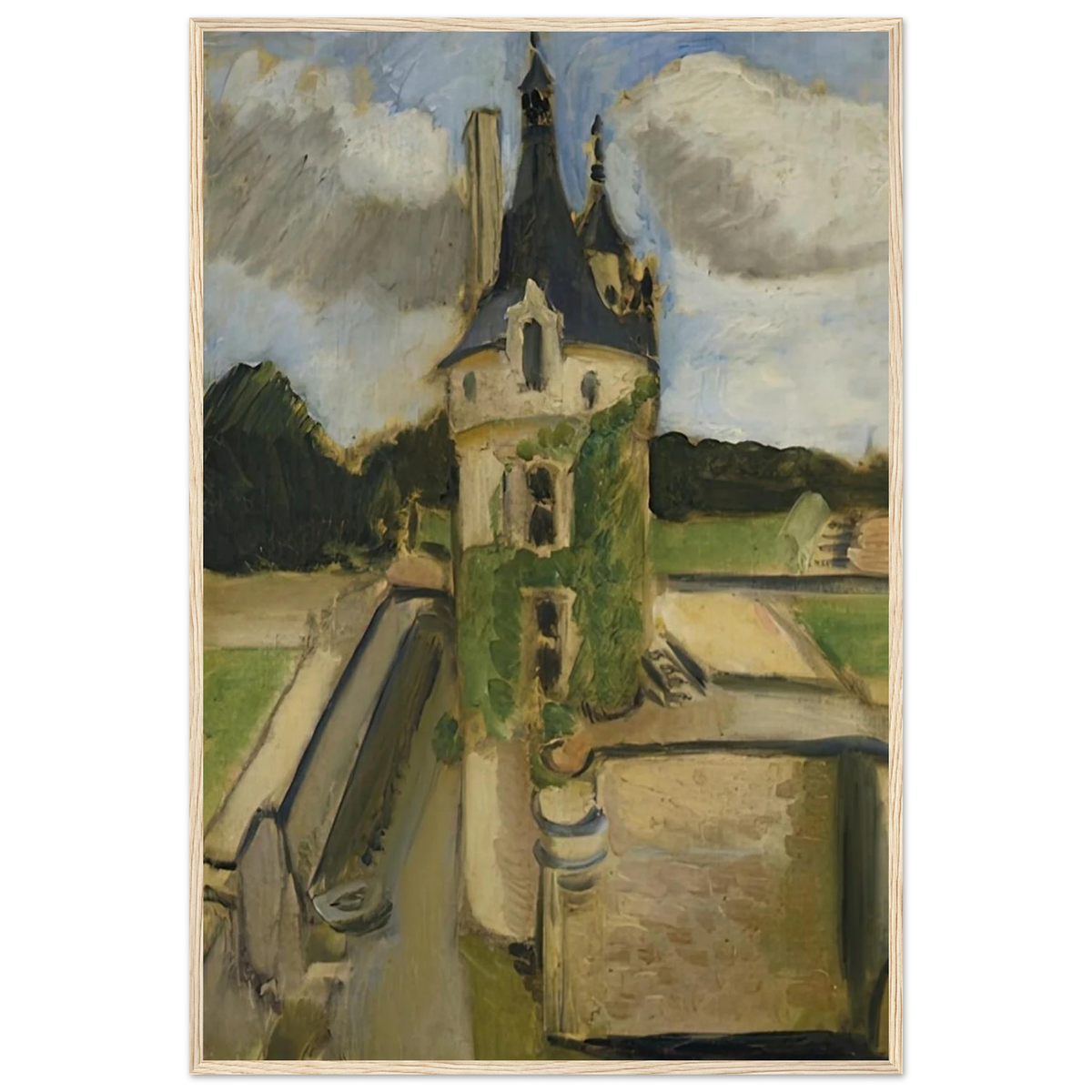LLA TOUR DE CHENONCEAUX 1917 Framed Poster | Henri Matisse Framed Prints Wall Art | Henri Matisse Print