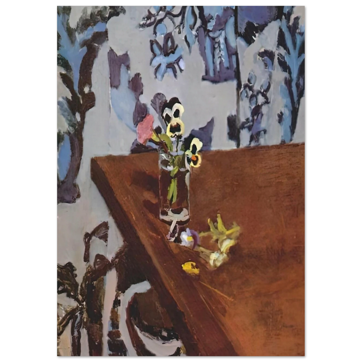 PANSIES ON A TABLE 1919 Poster | Henri Matisse Poster | Henri Matisse Print
