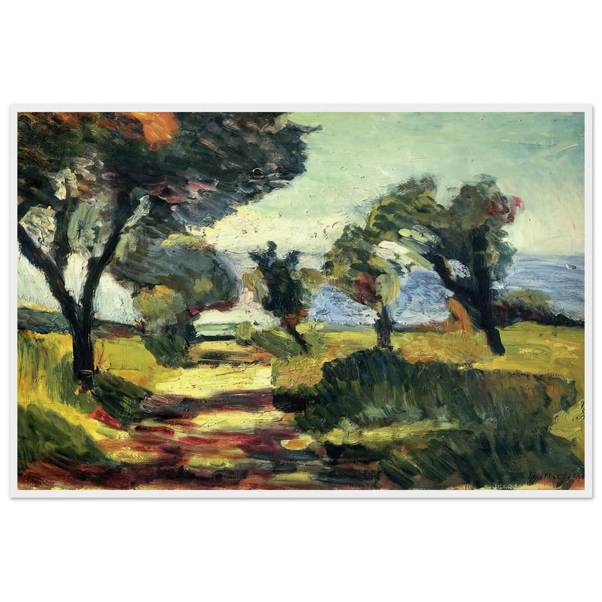 OLIVE TREES 1898 Framed Poster | Henri Matisse Framed Prints Wall Art | Henri Matisse Print