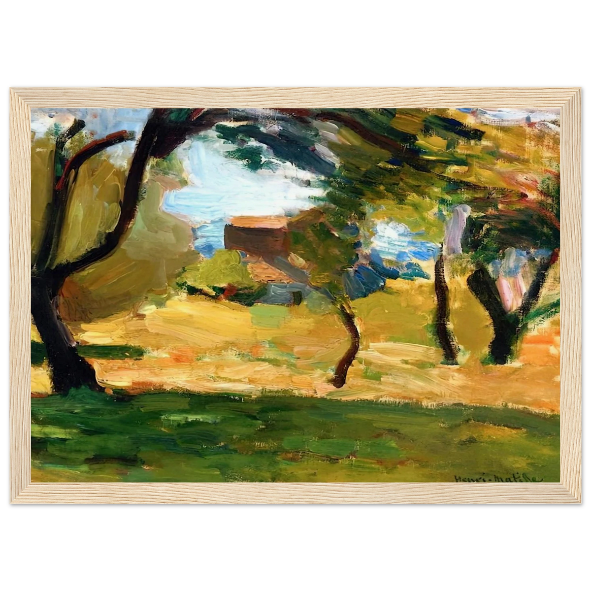 CORSICAN LANDSCAPE 1898 1 Framed Poster | Henri Matisse Framed Prints Wall Art | Henri Matisse Print