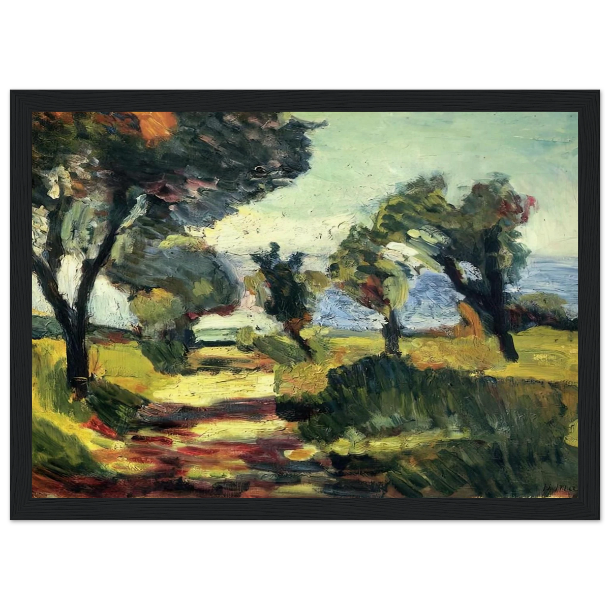 OLIVE TREES 1898 Framed Poster | Henri Matisse Framed Prints Wall Art | Henri Matisse Print