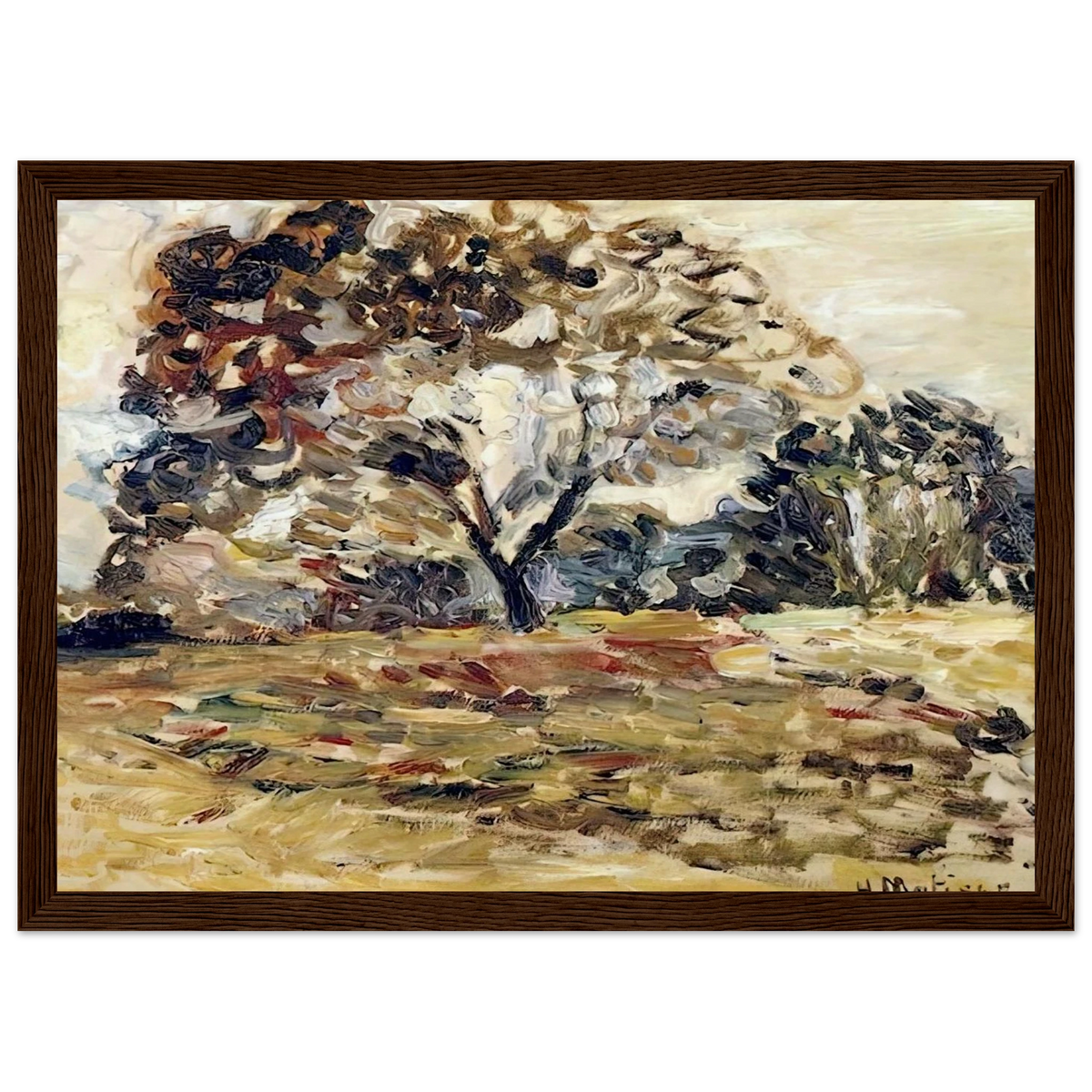 LANDSCAPE OF CORSICA 1898 Framed Poster | Henri Matisse Framed Prints Wall Art | Henri Matisse Print