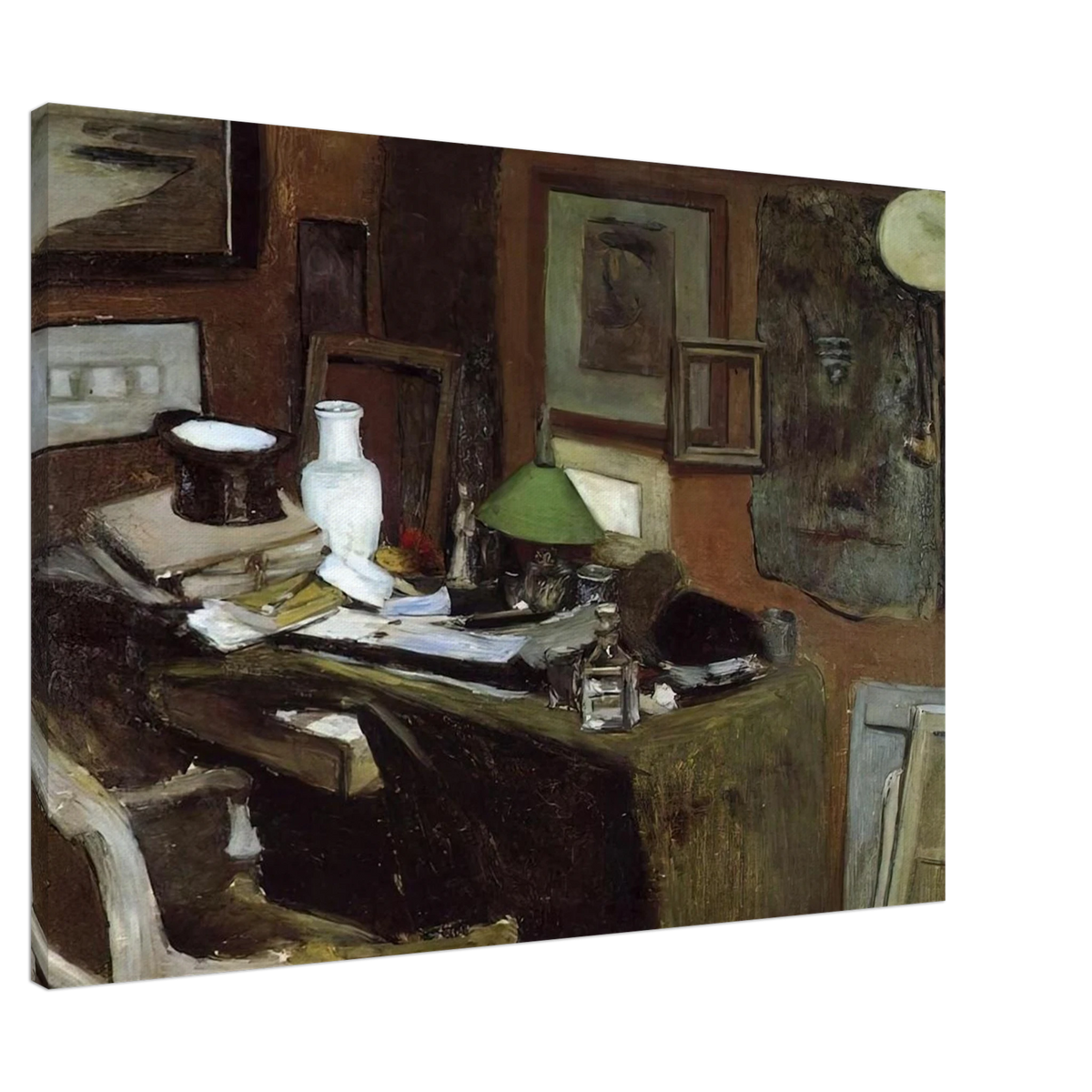 INTERIOR WITH A TOP HAT 1896 Canvas | Henri Matisse Canvas | Henri Matisse Print
