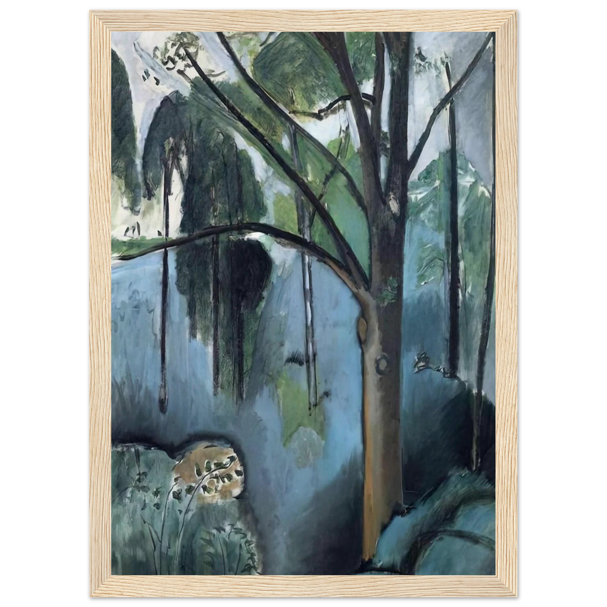 TRIVAUX POND 1917 Framed Poster | Henri Matisse Framed Prints Wall Art | Henri Matisse Print