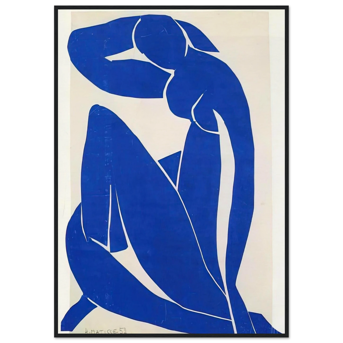 BLUE NUDE 1952 Framed Poster | Henri Matisse Framed Prints Wall Art | Henri Matisse Print