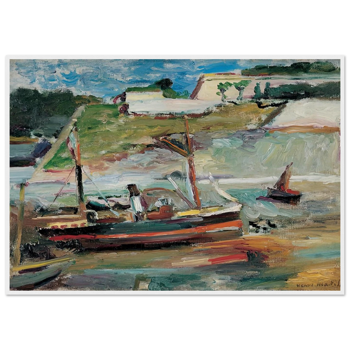 BELLE ILE LE PORT DE PALAIS 1896 Framed Poster | Henri Matisse Framed Prints Wall Art | Henri Matisse Print