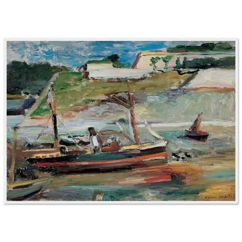BELLE ILE LE PORT DE PALAIS 1896 Framed Poster | Henri Matisse Framed Prints Wall Art | Henri Matisse Print