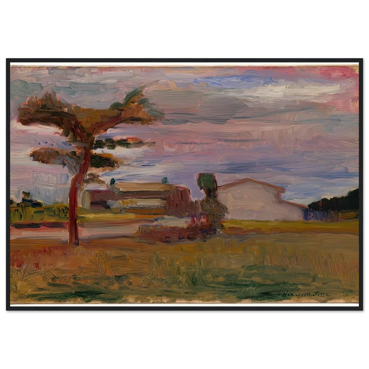 CORSICAN LANDSCAPE 1898 Framed Poster | Henri Matisse Framed Prints Wall Art | Henri Matisse Print