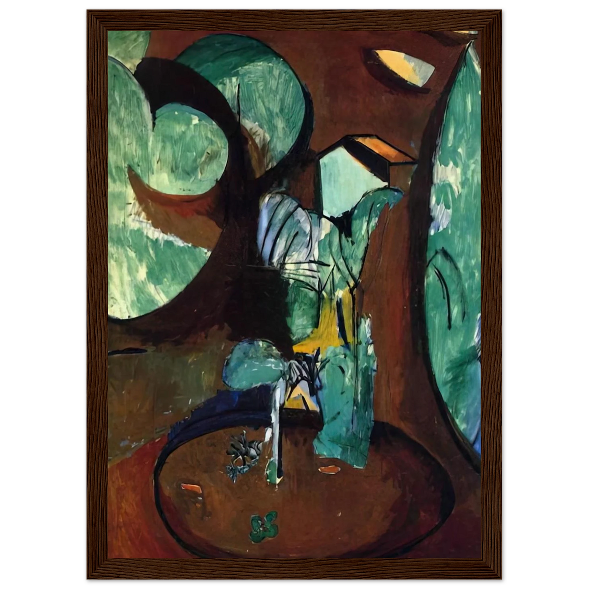 GARDEN AT ISSY Framed Poster | Henri Matisse Framed Prints Wall Art | Henri Matisse Print