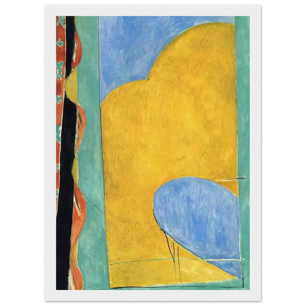 THE YELLOW CURTAIN Framed Poster | Henri Matisse Framed Prints Wall Art | Henri Matisse Print
