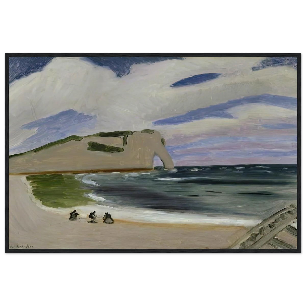 WOMEN ON THE BEACH ETRETAT 1920 Framed Poster | Henri Matisse Framed Prints Wall Art | Henri Matisse Print