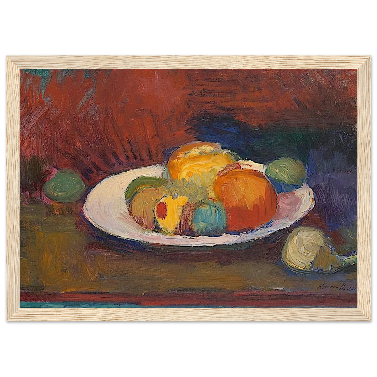 ASSIETTE DE FRUITS FRUIT DISH 1902 Framed Poster | Henri Matisse Framed Prints Wall Art | Henri Matisse Print