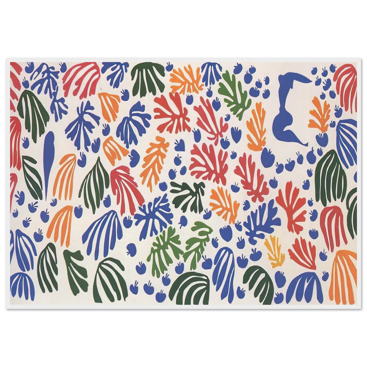 LA PERRUCHE ET LA SIRENE 1952 Framed Poster | Henri Matisse Framed Prints Wall Art | Henri Matisse Print