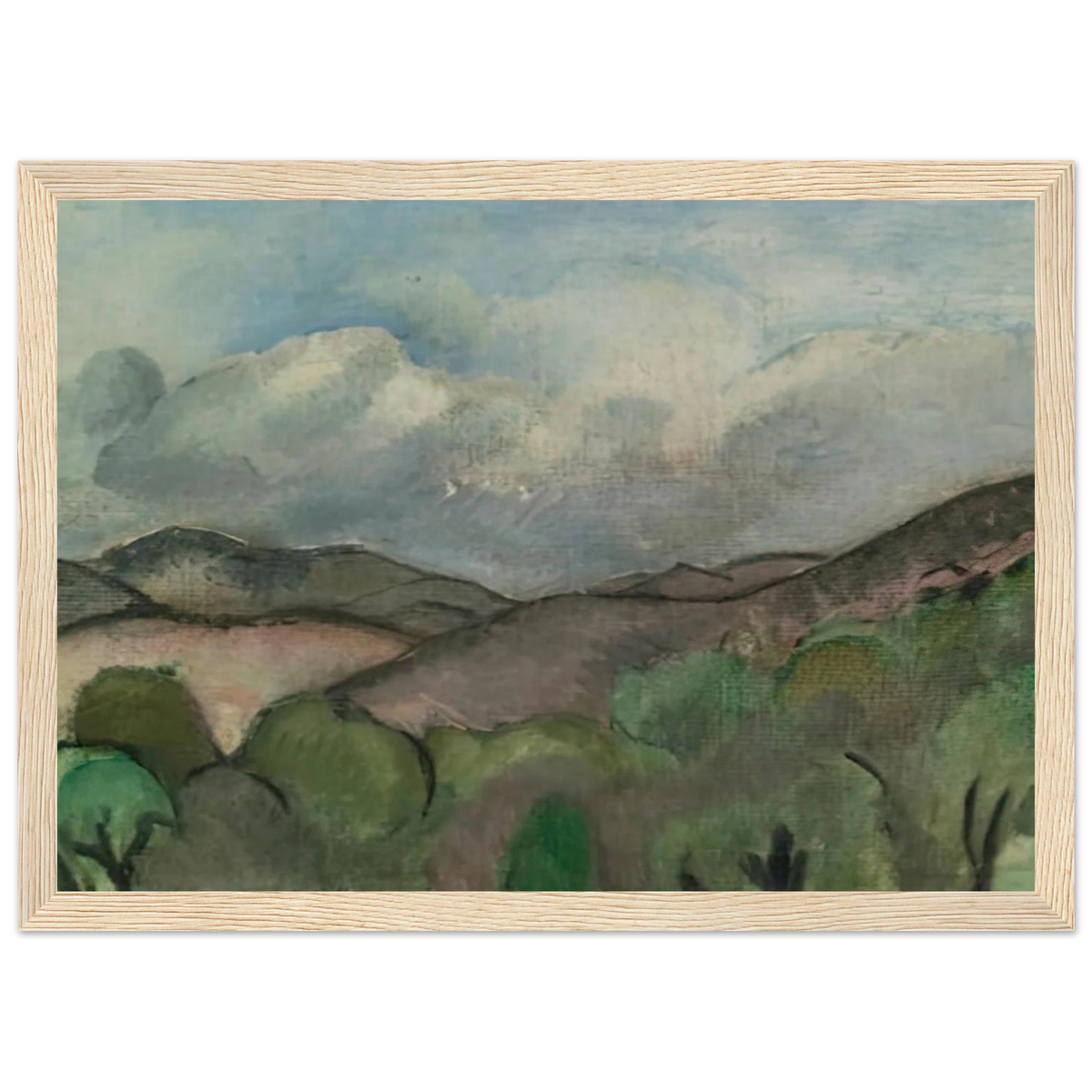 LE MONT CHAUVE A NICE 1918 Framed Poster | Henri Matisse Framed Prints Wall Art | Henri Matisse Print