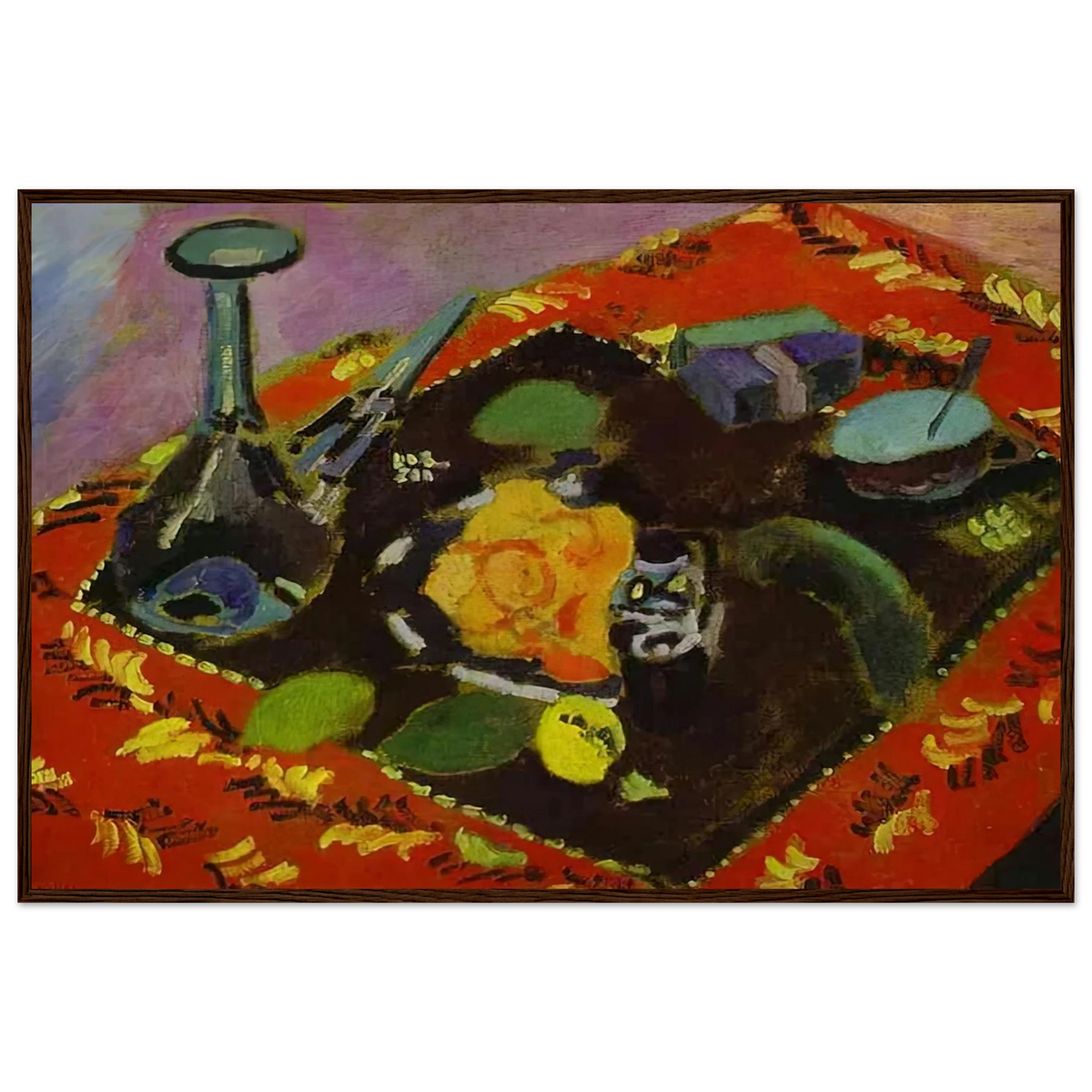 DISHES AND FRUIT 1906 Framed Poster | Henri Matisse Framed Prints Wall Art | Henri Matisse Print