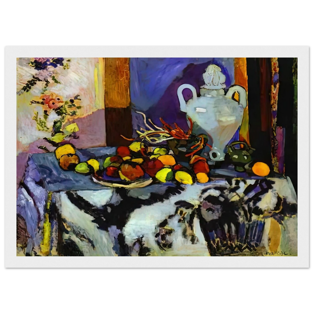 BLUE STILL LIFE Framed Poster | Henri Matisse Framed Prints Wall Art | Henri Matisse Print