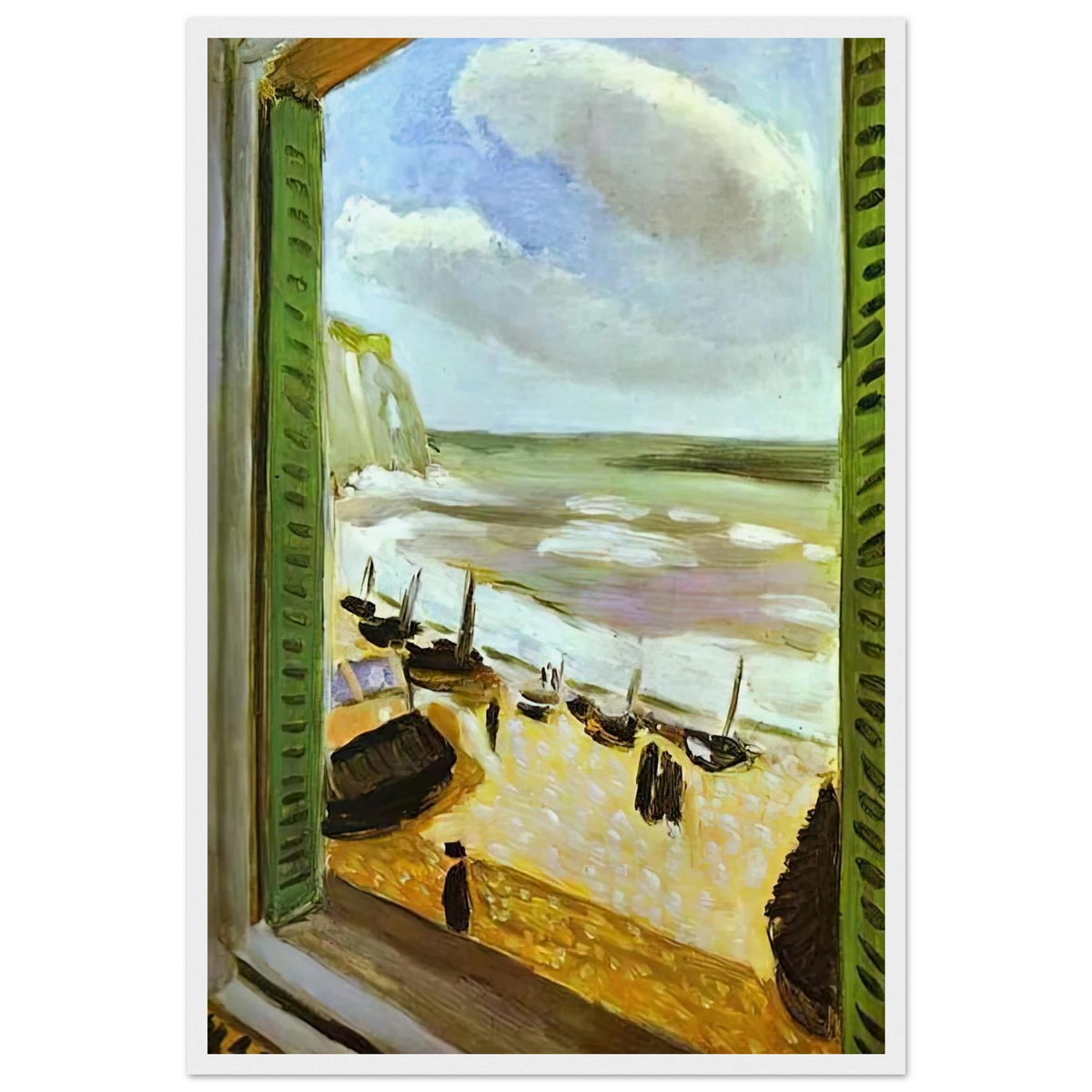 OPEN WINDOW AT COLLIOURE 1905 Framed Poster | Henri Matisse Framed Prints Wall Art | Henri Matisse Print