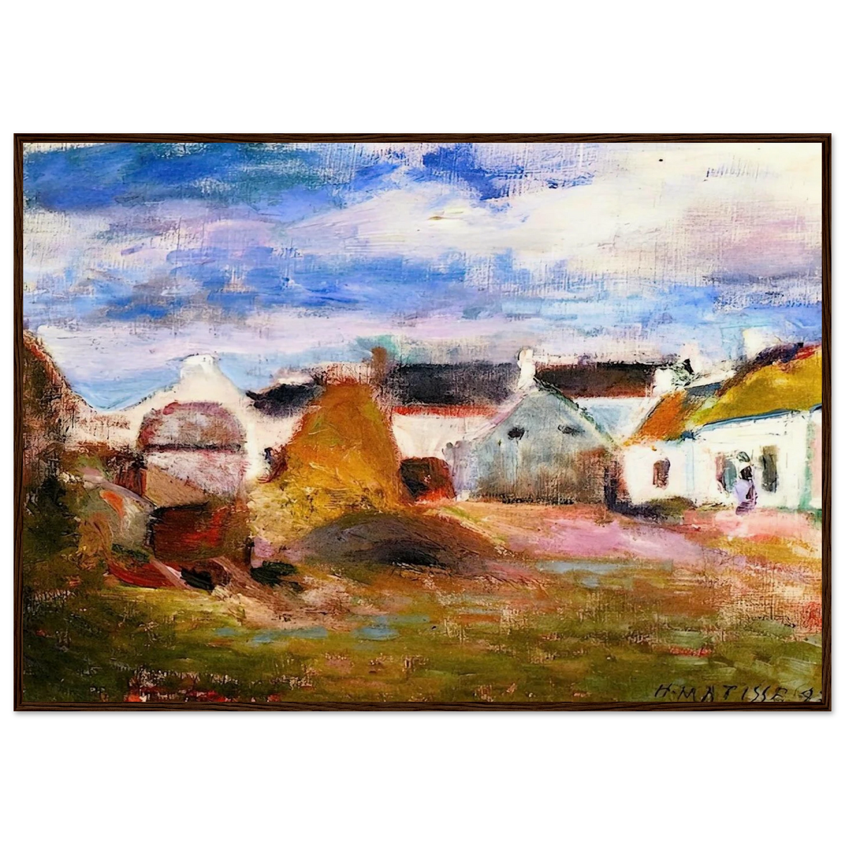 FARMYARD IN BRITTANY 1897 Framed Poster | Henri Matisse Framed Prints Wall Art | Henri Matisse Print