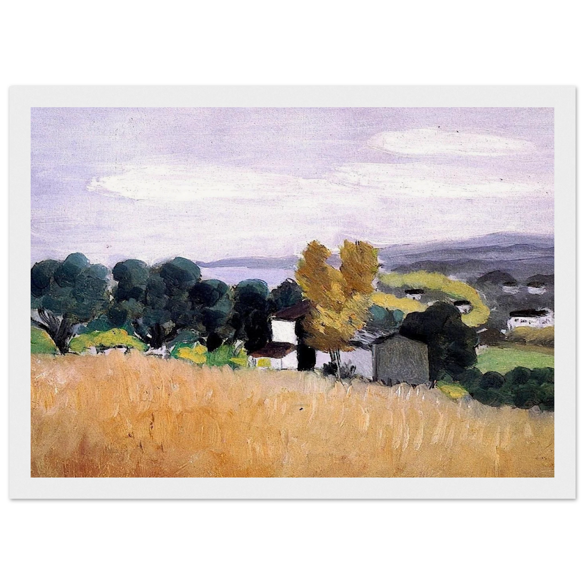 AUTUMN IN CAGNES 1918 Framed Poster | Henri Matisse Framed Prints Wall Art | Henri Matisse Print