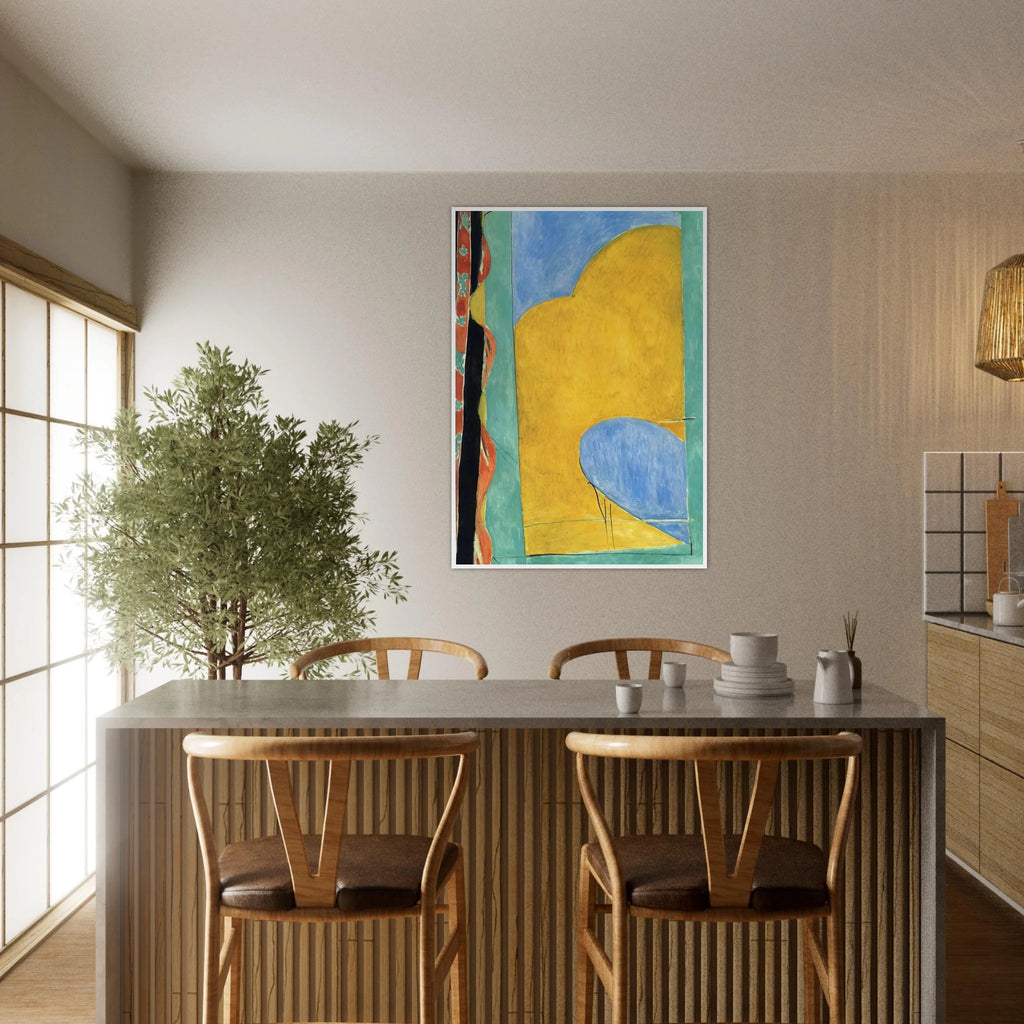 THE YELLOW CURTAIN Framed Poster | Henri Matisse Framed Prints Wall Art | Henri Matisse Print