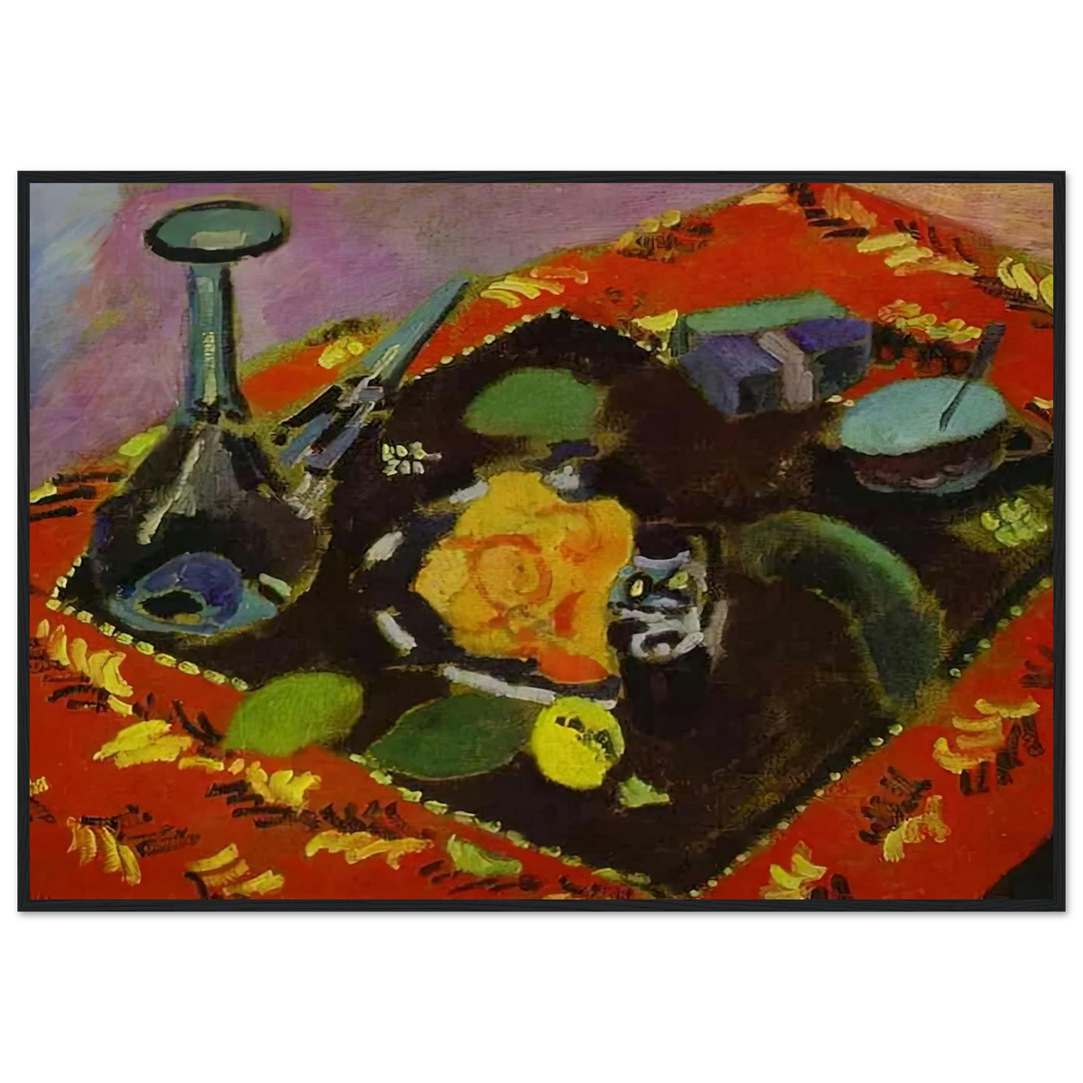 DISHES AND FRUIT 1906 Framed Poster | Henri Matisse Framed Prints Wall Art | Henri Matisse Print