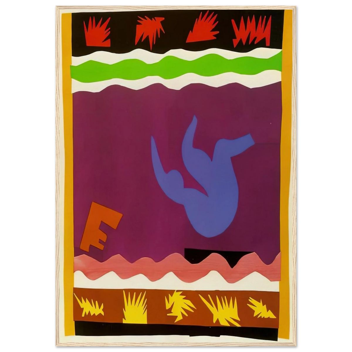 THE TOBOGGAN 1943 Framed Poster | Henri Matisse Framed Prints Wall Art | Henri Matisse Print