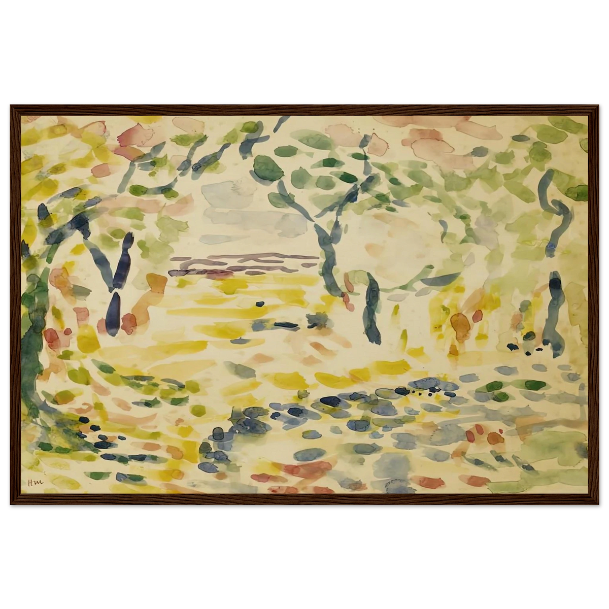 ETUDE POUR LE BONHEUR DE VIVRE 1905 Framed Poster | Henri Matisse Framed Prints Wall Art | Henri Matisse Print
