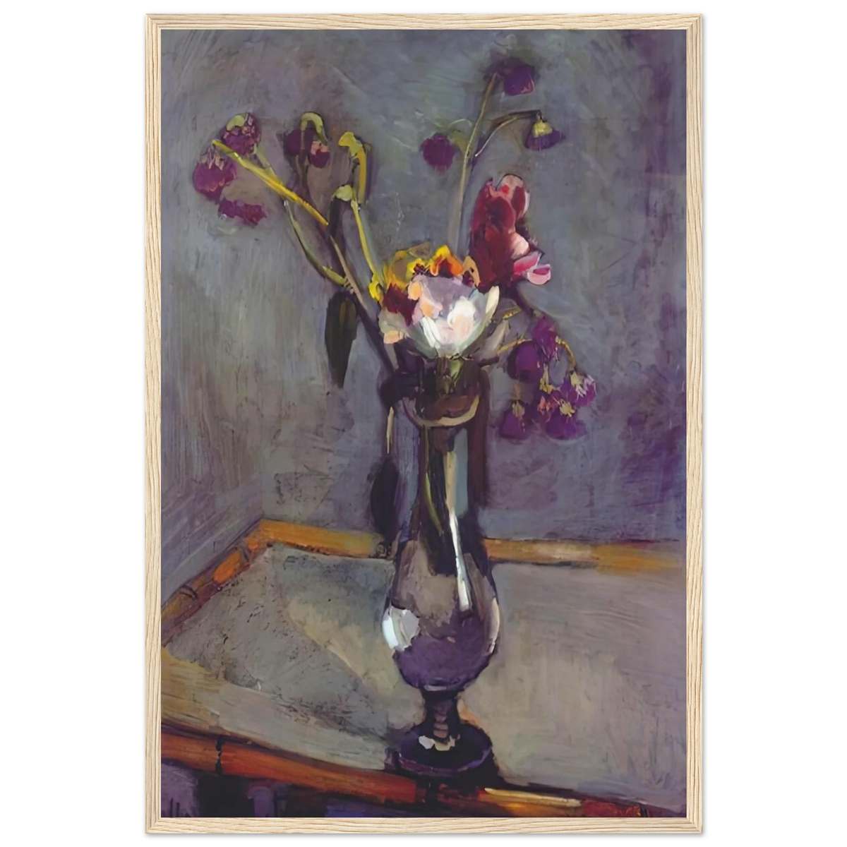 BOUQUET ON A BAMBOO TABLE 1903 Framed Poster | Henri Matisse Framed Prints Wall Art | Henri Matisse Print