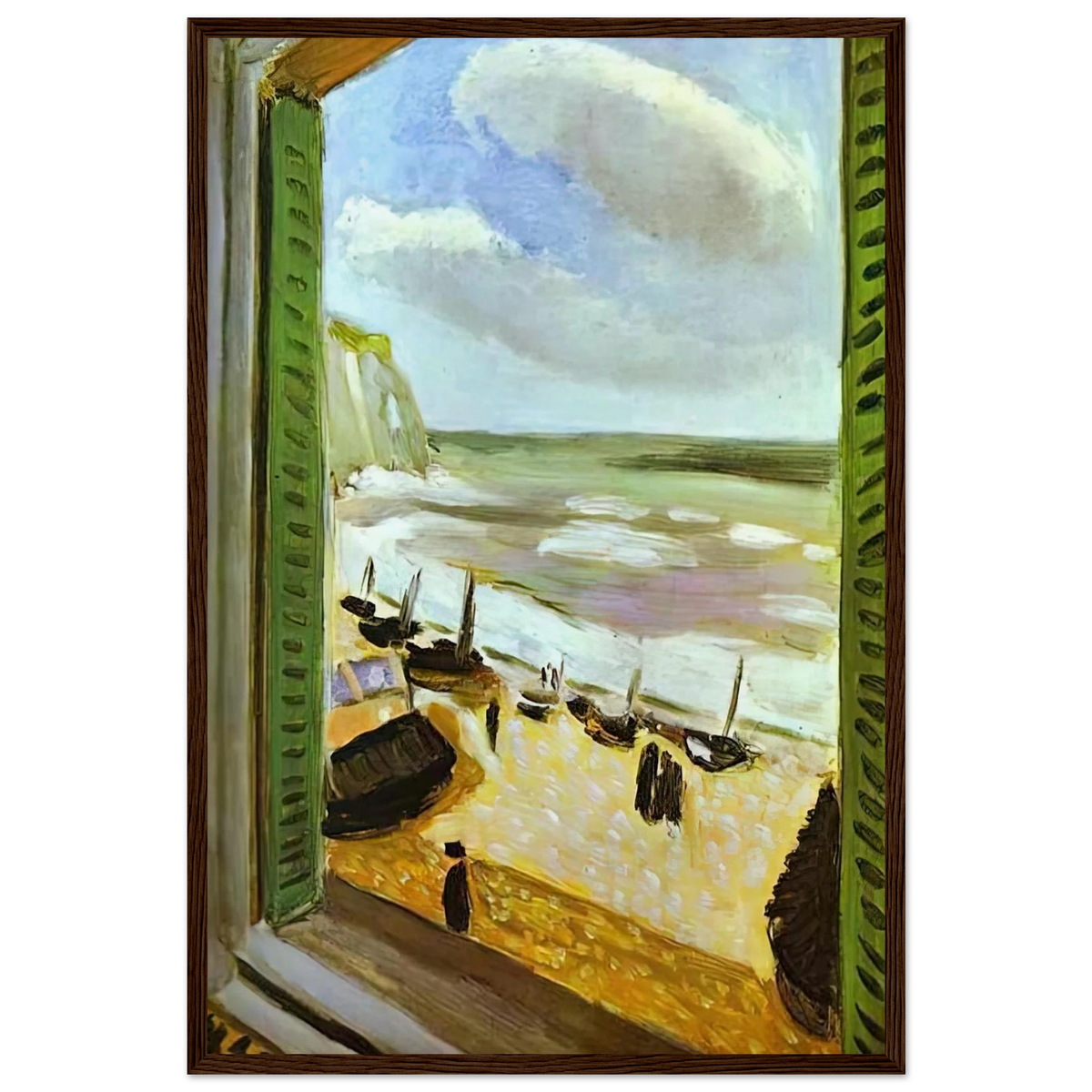OPEN WINDOW AT COLLIOURE 1905 Framed Poster | Henri Matisse Framed Prints Wall Art | Henri Matisse Print