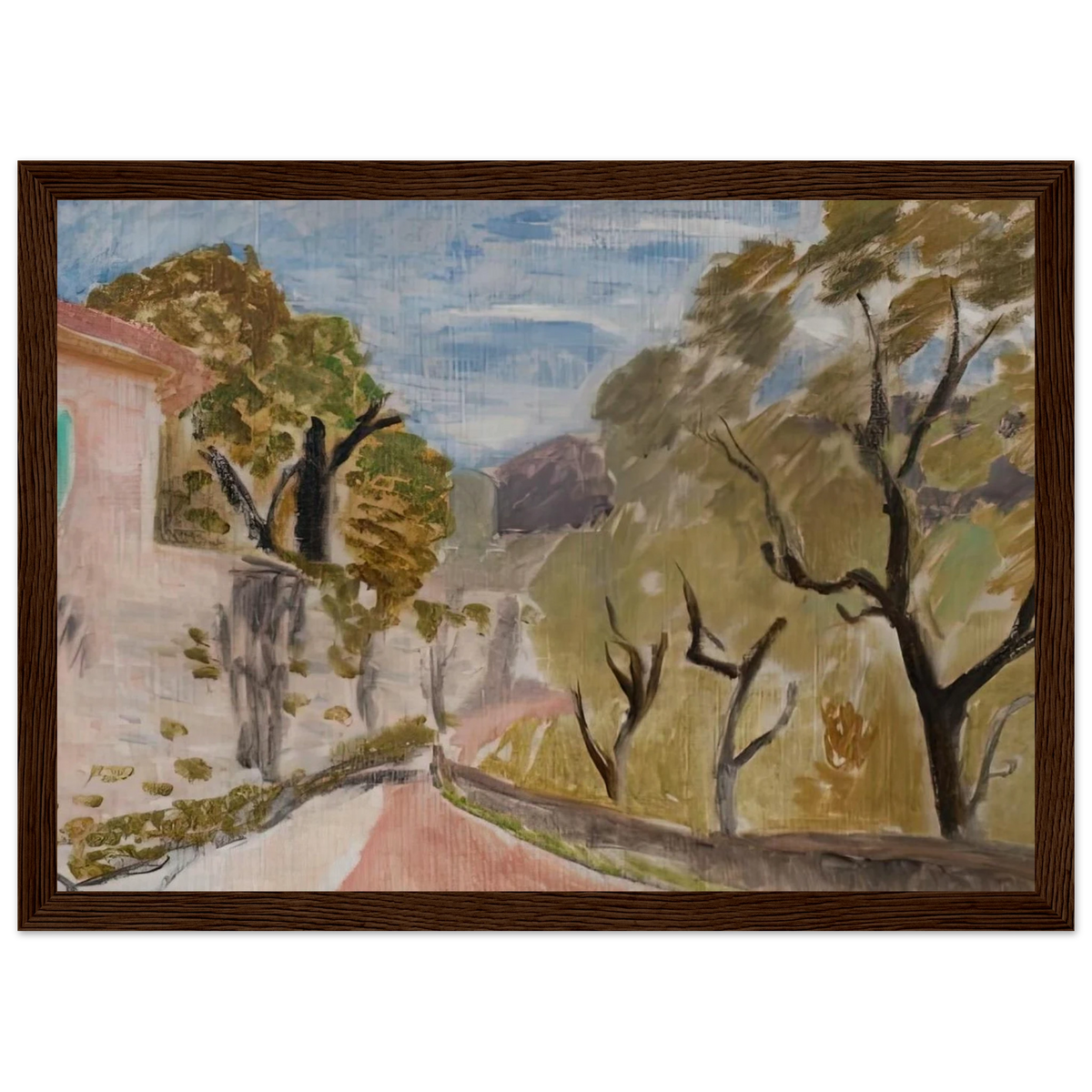 PAYSAGE OU RUE DANS LE MIDI 1918 Framed Poster | Henri Matisse Framed Prints Wall Art | Henri Matisse Print