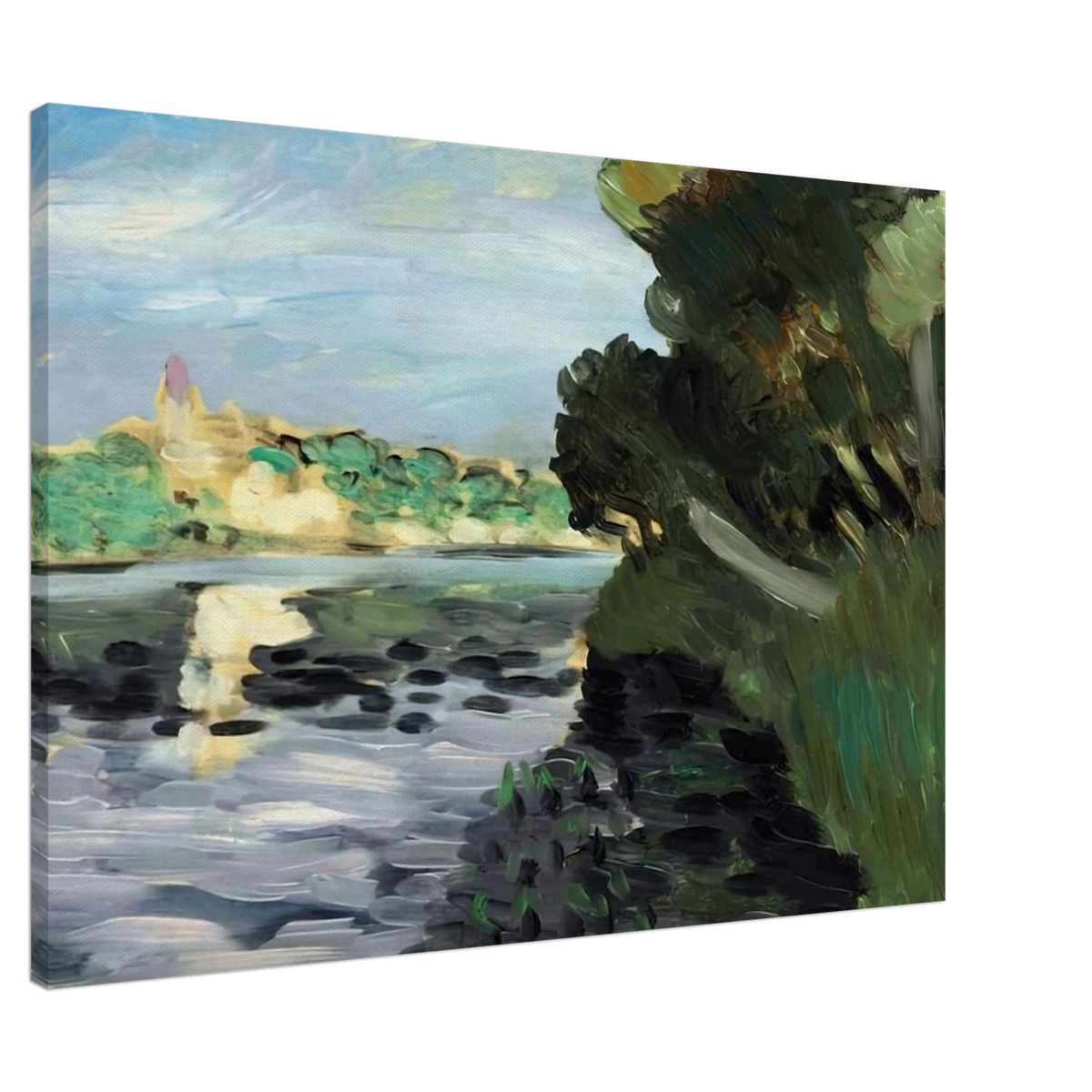 BORDS DE LA SEINE A VETHEUIL 1920 Canvas | Henri Matisse Canvas | Henri Matisse Print